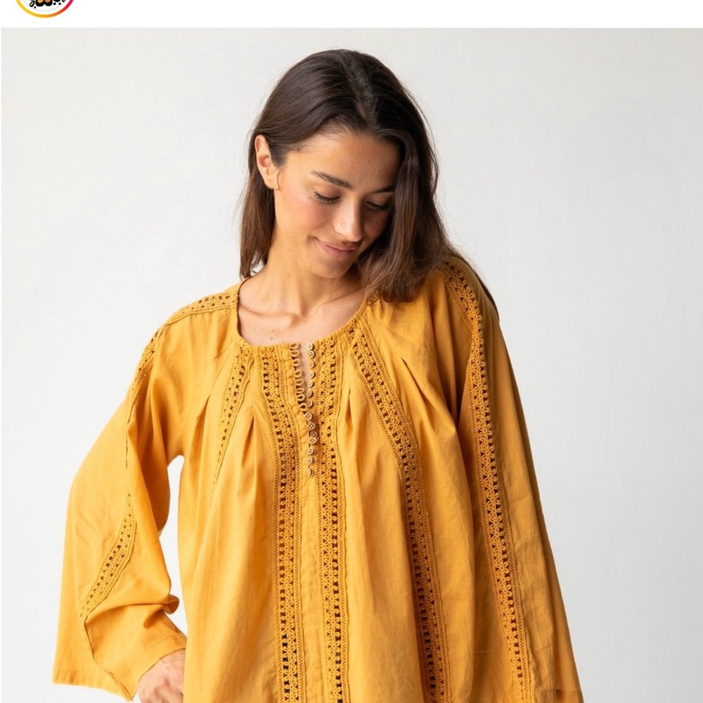 Natural Life Boho Cotton Top Size XL